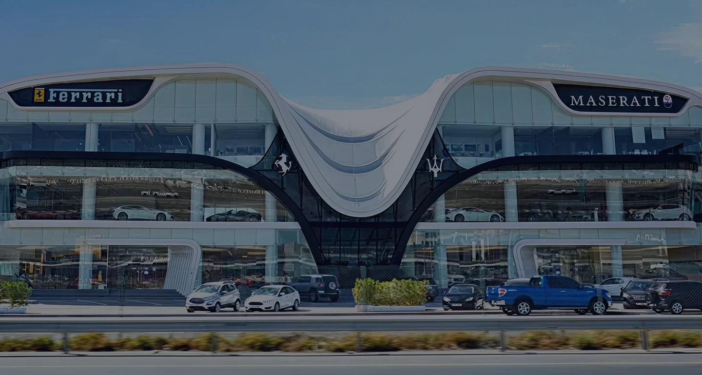 FERRARI AND MASERATI SHOWROOM Banner